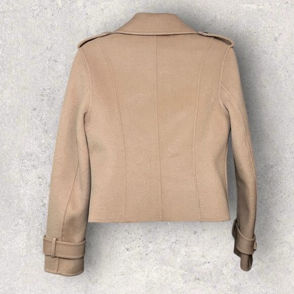 Belle & Bloom Women's Small Better Off Military Peacoat Short Double Breasted - Picture 6 of 8